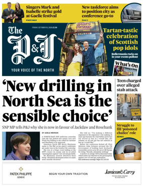 Cover of The Press and Journal (Aberdeen and Aberdeenshire)