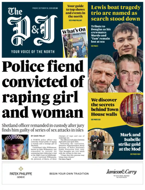 Cover of The Press and Journal (Inverness Highlands and Islands)