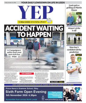 Cover of Yorkshire Evening Post