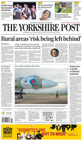 Cover of Yorkshire Post