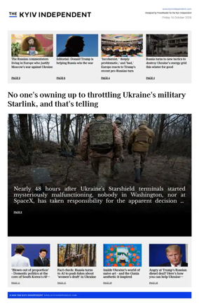 Cover of The Kyiv Independent
