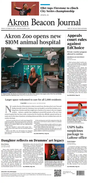 Cover of Akron Beacon Journal