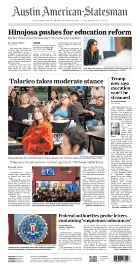 Cover of Austin American-Statesman