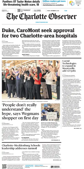 Cover of The Charlotte Observer