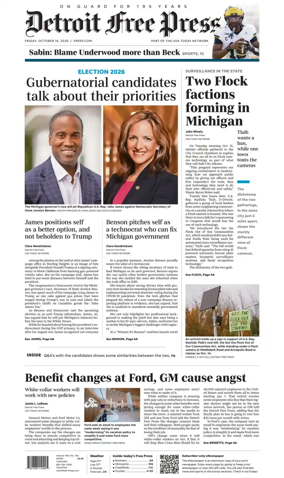 Cover of Detroit Free Press