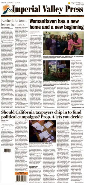Cover of Imperial Valley Press