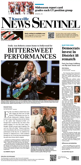 Cover of Knoxville News Sentinel