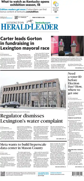 Cover of Lexington Herald-Leader