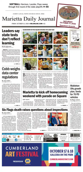 Cover of Marietta Daily Journal
