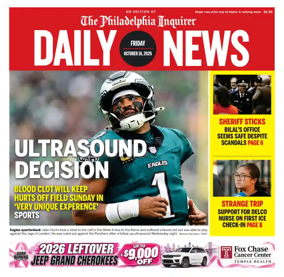 Cover of Philadelphia Daily News