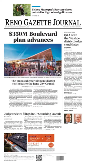 Cover of Reno Gazette Journal
