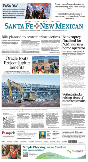 Cover of Santa Fe New Mexican