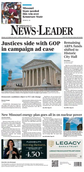 Cover of Springfield News-Leader
