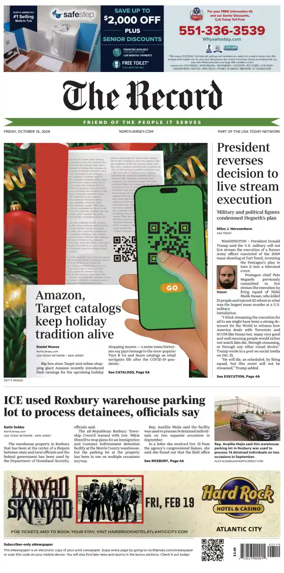 Cover of The Bergen Record