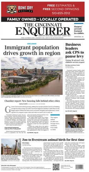 Cover of The Cincinnati Enquirer