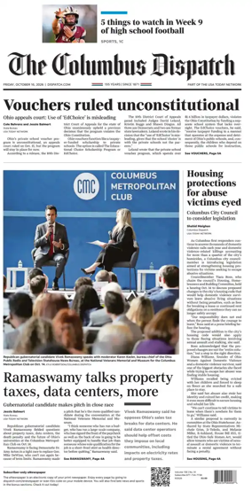 Cover of The Columbus Dispatch