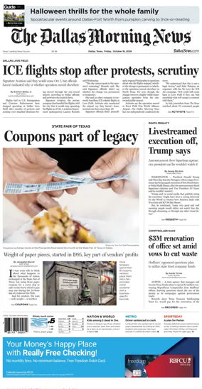 Cover of The Dallas Morning News
