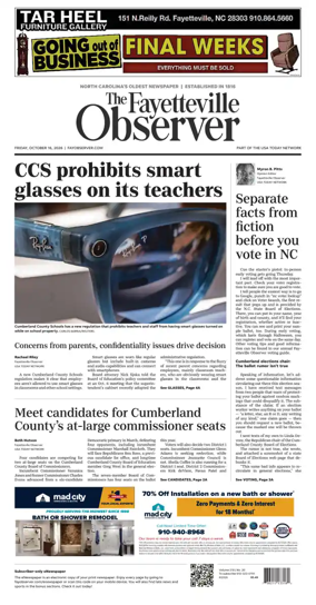 Cover of The Fayetteville Observer