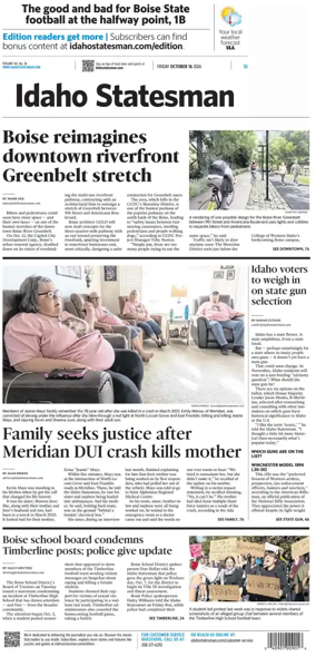Cover of The Idaho Statesman