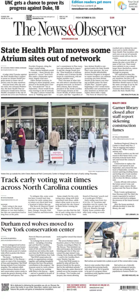 Cover of The News & Observer