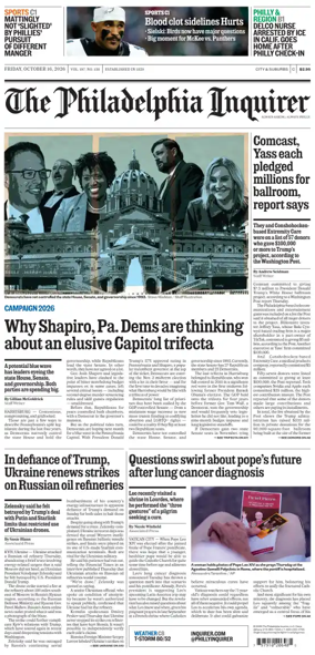 Cover of The Philadelphia Inquirer