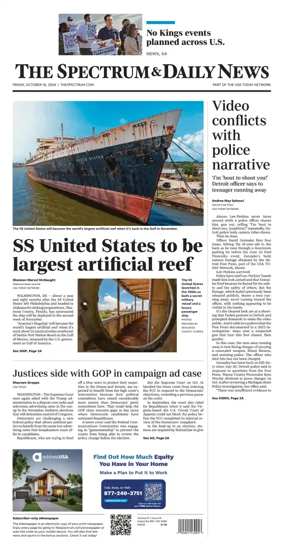 Cover of The Spectrum & Daily News