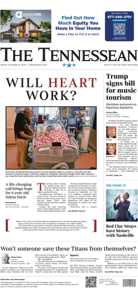 Cover of The Tennessean
