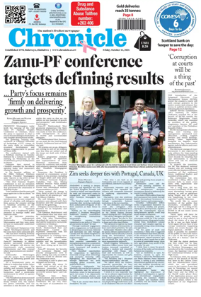 Cover of Chronicle (Zimbabwe)