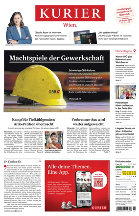 Cover of Kurier (Samstag)