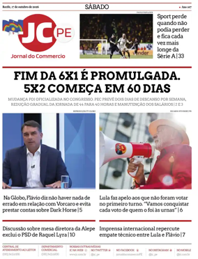 Cover of Jornal do Commercio