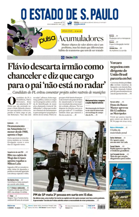 Cover of O Estado de S. Paulo