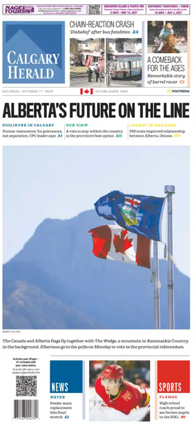 Cover of Calgary Herald