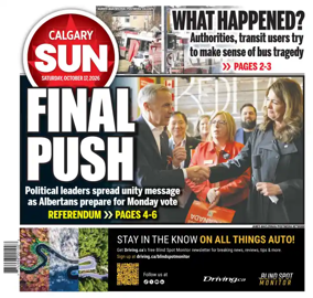 Cover of Calgary Sun