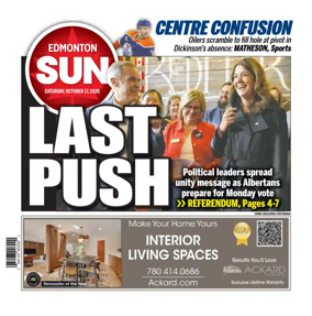 Cover of Edmonton Sun
