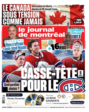 Cover of Le Journal de Montreal