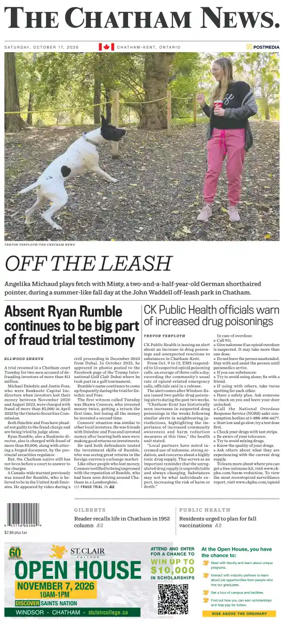 Cover of The Chatham Daily News