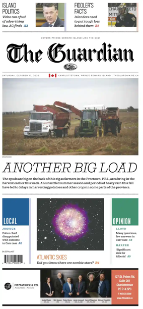 Cover of The Guardian (Charlottetown)