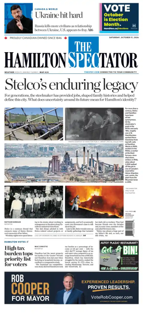 Cover of The Hamilton Spectator