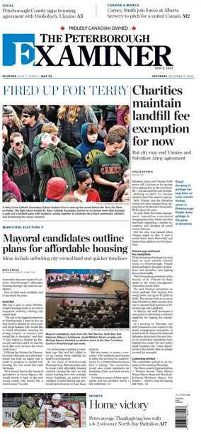 Cover of The Peterborough Examiner