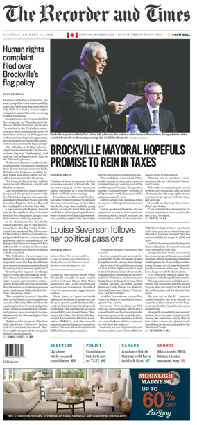 Cover of The Recorder & Times (Brockville)