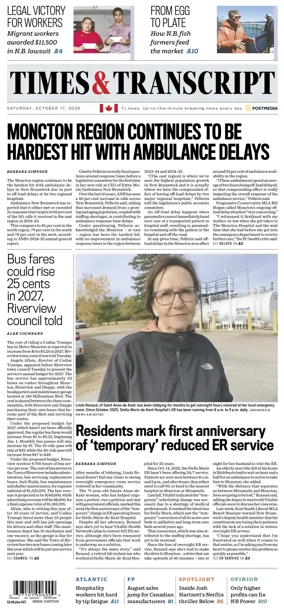 Cover of Times & Transcript