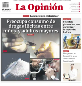 Cover of La Opinion