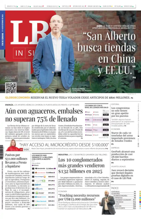 Cover of La Republica (Colombia)
