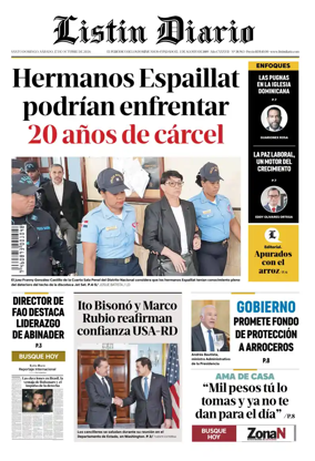 Cover of Listin Diario