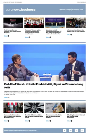Cover of Euronews Business (German)