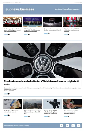 Cover of Euronews Business (Italian)