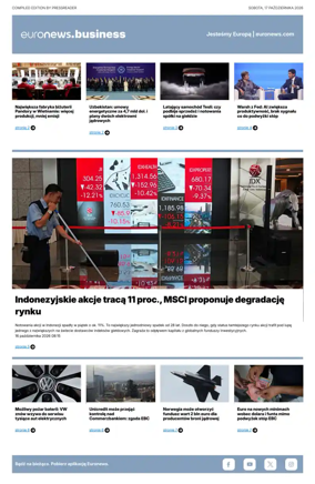 Cover of Euronews Business (Polish)