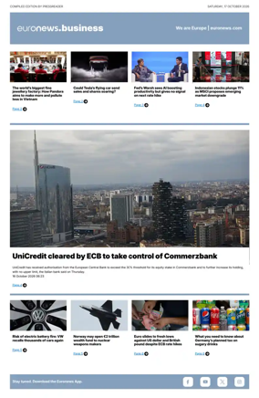 Cover of Euronews Business