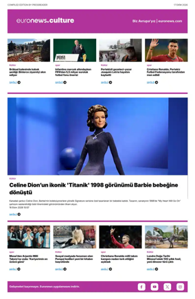Cover of Euronews Culture and Sport (Turkish) Compiled Edition