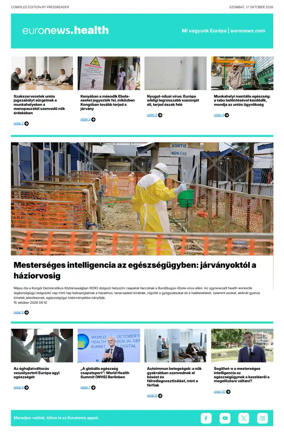 Cover of Euronews Health (Hungarian)